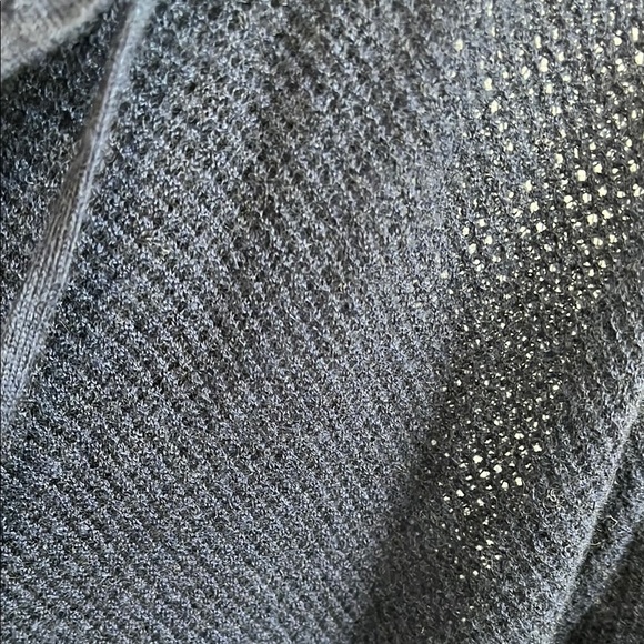 MICHAEL KORS Navy Blue Long Lightweight Cashmere Hooded Sweater, Size XXS - Picture 5 of 10